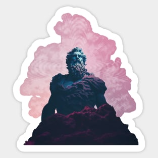 Zeus and Mount Olympus Sticker